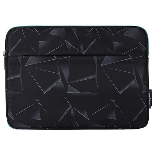 CANVASARTISAN H6-11 Shockproof Sleeve Bag with Outer Pouch for 13-inch Laptops Portable Carry Case Triangle Geometric Printed Storage Bag - 2