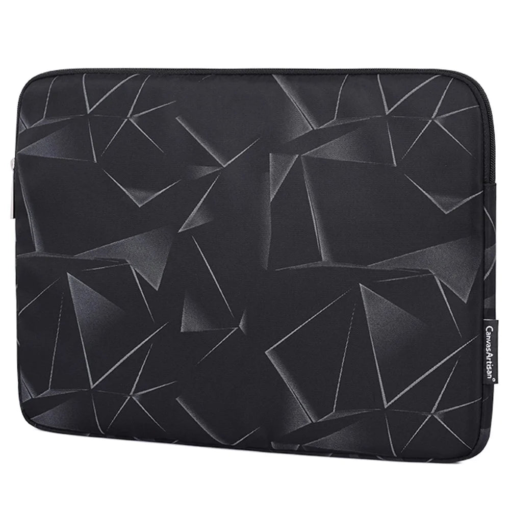 CANVASARTISAN H6-01 Triangle Geometric Printed Sleeve Bag for 11-inch Laptops Portable Carry Case Shockproof Storage Bag - 3