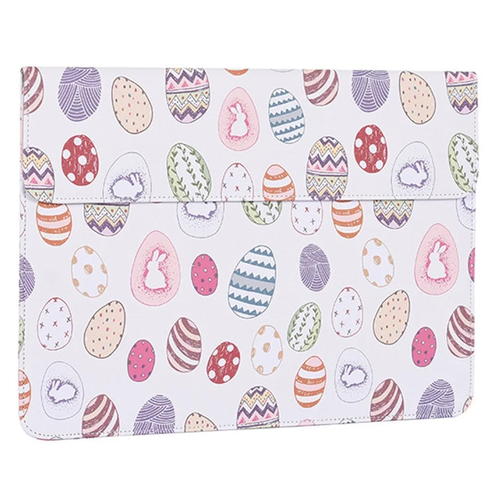 CANVASARTISAN E52-T0121 14-inch Ultra Slim Ellipse Pattern Notebook Carrying Case Magnetic Flap Envelope Laptop Sleeve + Small Bag - 3