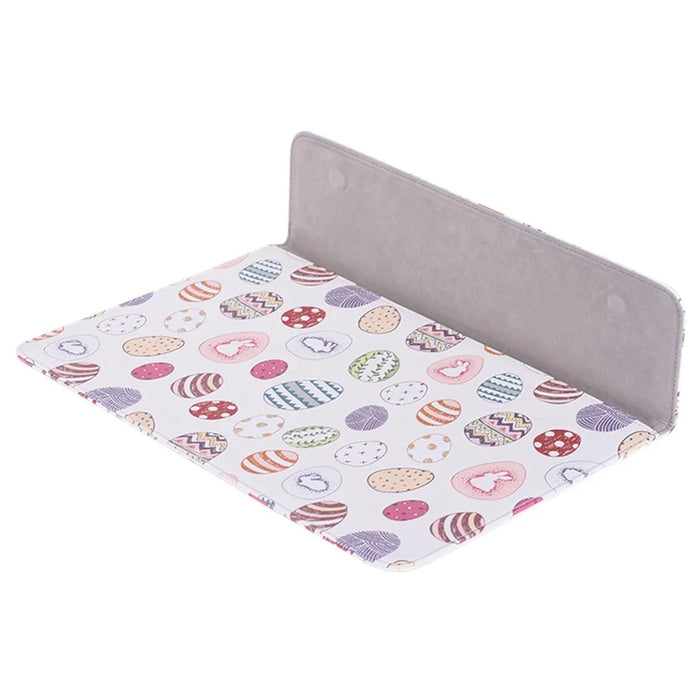 CANVASARTISAN E52-T0121 13-inch Stylish Ellipse Pattern Laptop Storage Sleeve Magnetic Snap Closure Envelope Protective Pouch with Extra Accessory Organizer - 5