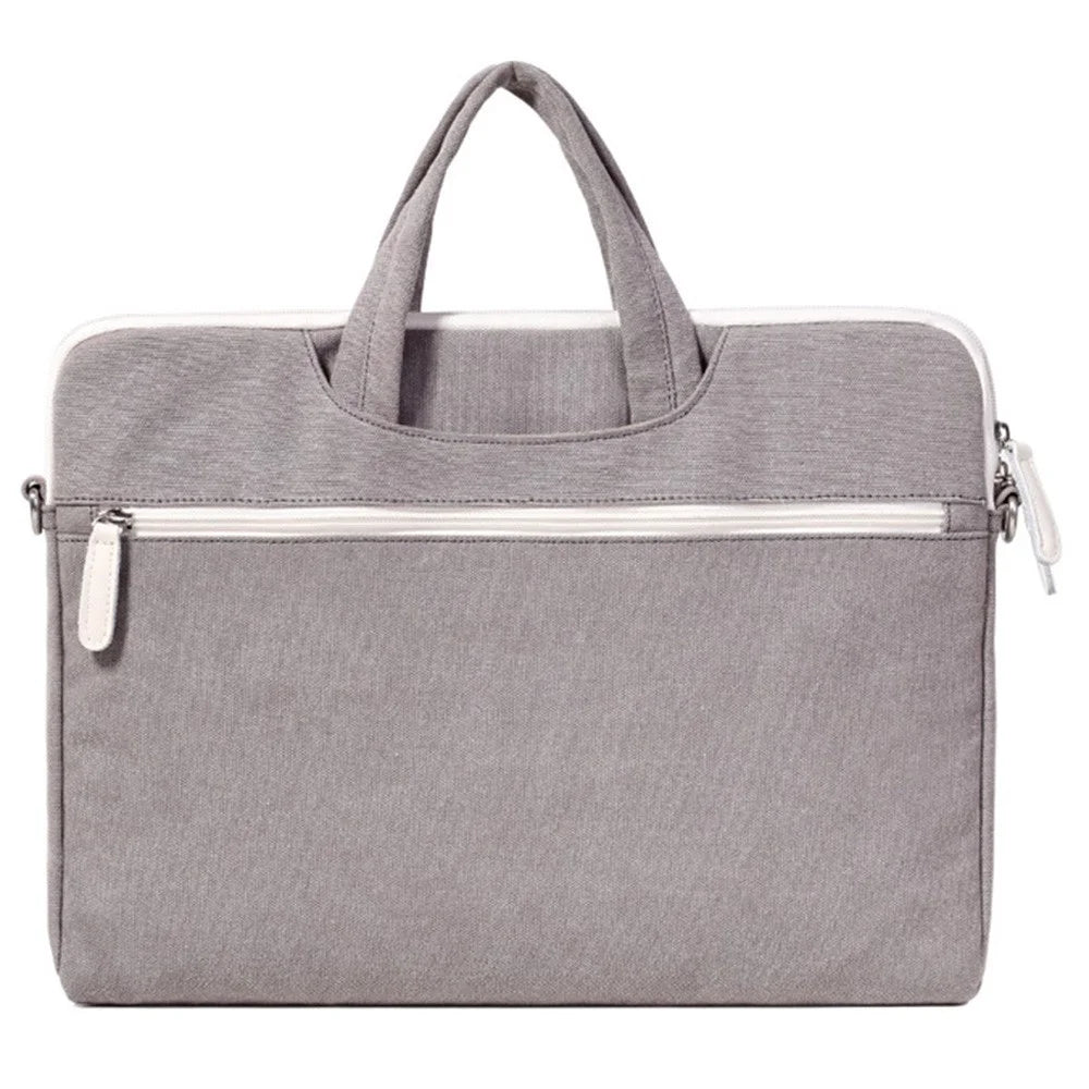 CANVASARTISAN T38-5 13-inch National Style Pattern Laptop Shoulder Bag Canvas Fabric Business Work Computer Case Sleeve with Shoulder Strap - 3