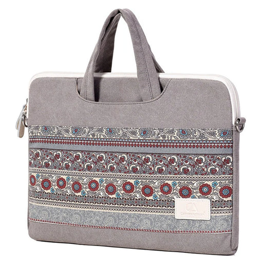 CANVASARTISAN T38-5 National Style Pattern 14-inch Laptop Computer Shoulder Messenger Bag Briefcase Travel Carrying Case with Shoulder Strap - 2