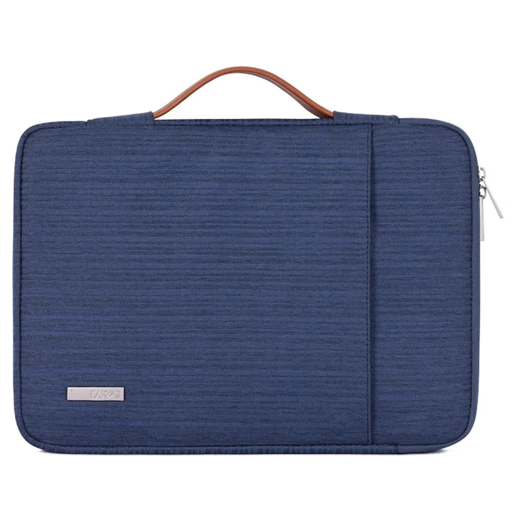 CANVASARTISAN K28-19 13-inch Laptop Sleeve Shockproof Notebook Zipper Case with Vertical Pocket - Blue - 1