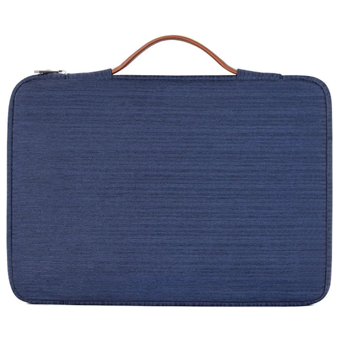 CANVASARTISAN K28-19 13-inch Laptop Sleeve Shockproof Notebook Zipper Case with Vertical Pocket - Blue - 4