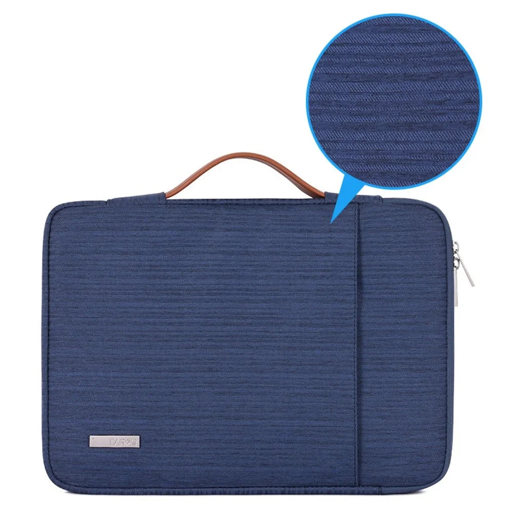 CANVASARTISAN K28-19 13-inch Laptop Sleeve Shockproof Notebook Zipper Case with Vertical Pocket - Blue - 5