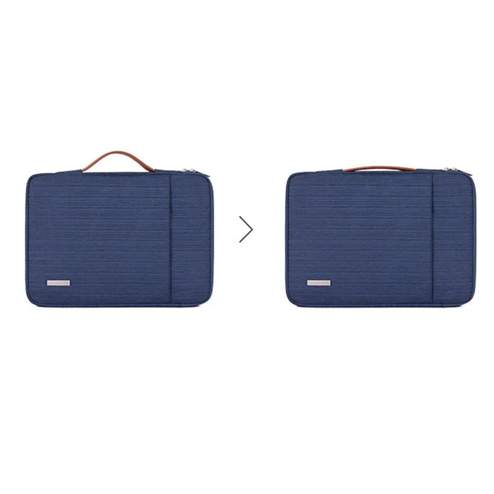 CANVASARTISAN K28-19 13-inch Laptop Sleeve Shockproof Notebook Zipper Case with Vertical Pocket - Blue - 7