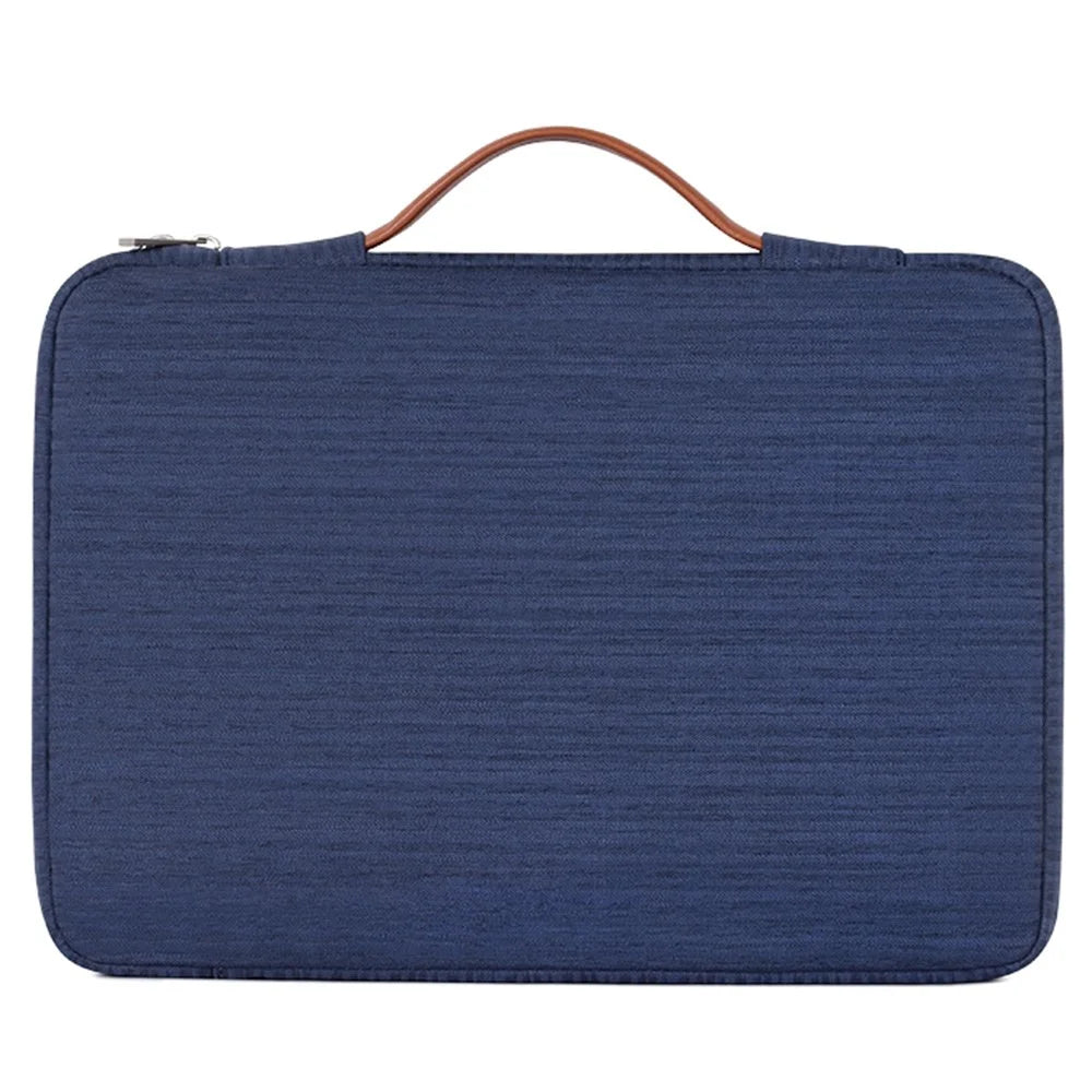 CANVASARTISAN K28-20 Notebook Sleeve for 13-inch Laptop Zipper Case with Horizontal and Vertical Pockets - Blue - 3