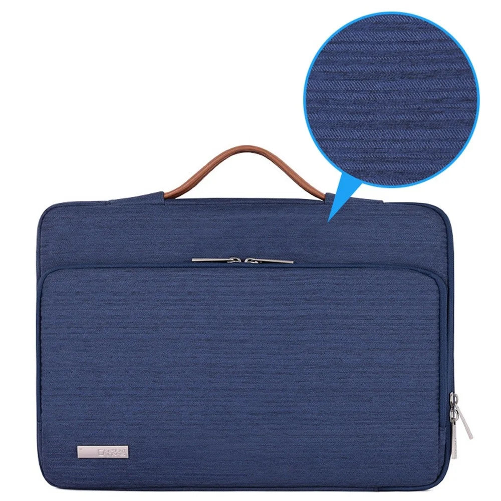CANVASARTISAN K28-21 13-inch Laptop Protective Bag Shockproof Notebook Handbag with Horizontal Zipper Pocket - Blue - 5