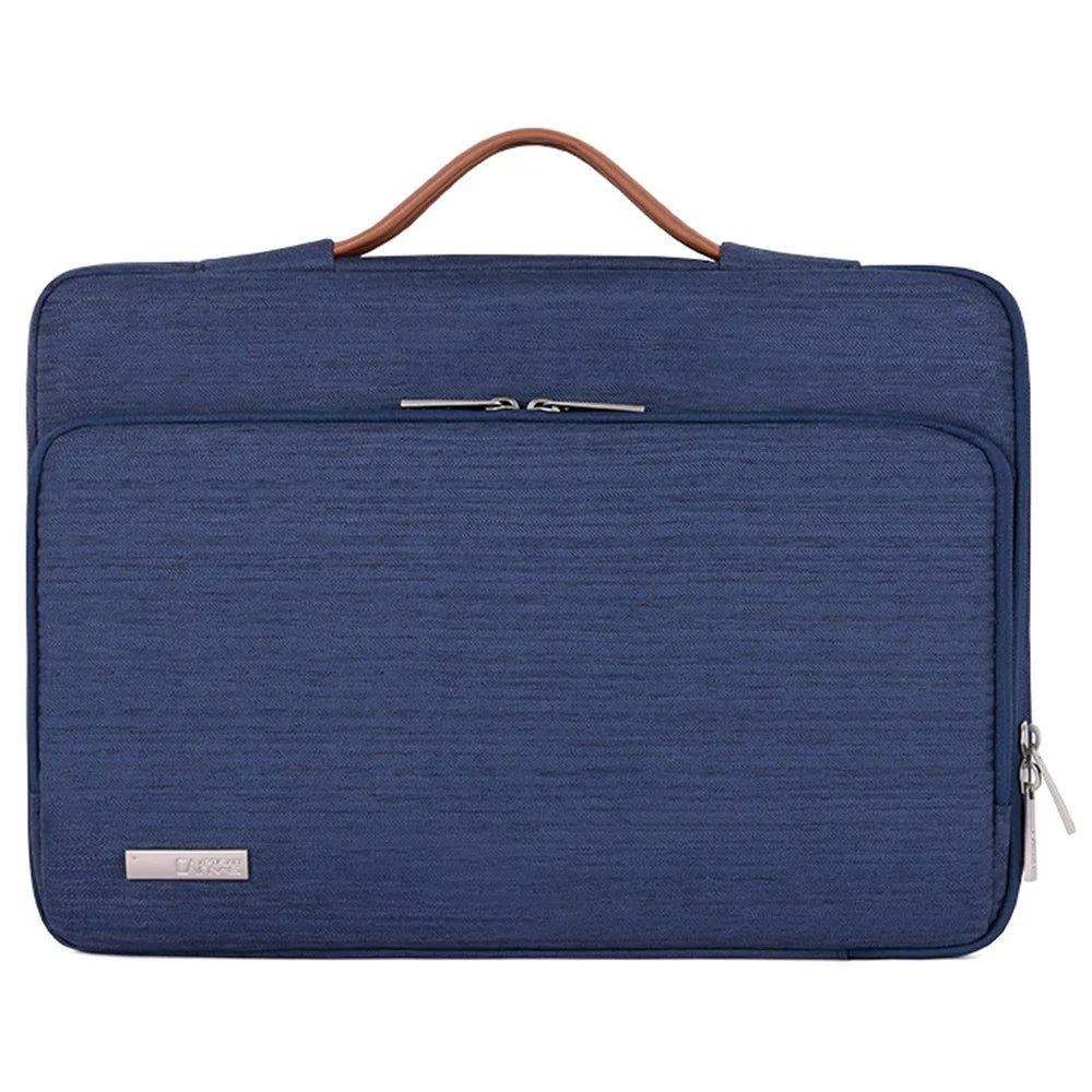 CANVASARTISAN K28-21 15-inch Laptop Briefcase Protective Bag Notebook Handbag with Horizontal Zipper Pocket - Blue - 1