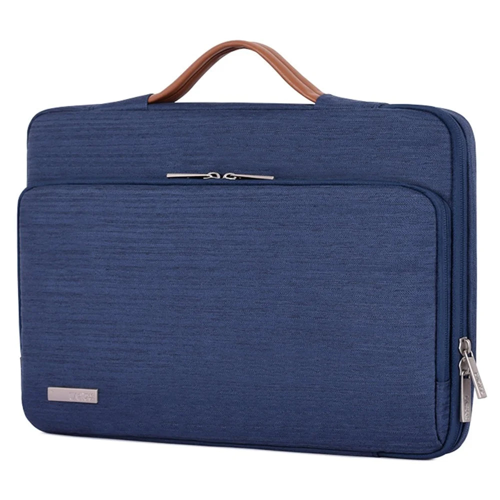 CANVASARTISAN K28-21 15-inch Laptop Briefcase Protective Bag Notebook Handbag with Horizontal Zipper Pocket - Blue - 2