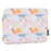 CANVASARTISAN G53-T0121 for 14-inch Notebook Flowered Patterned Anti-Drop Laptop Protective Bag Water Repellent Zippered PU Case Pouch + Small Bag Set - 3