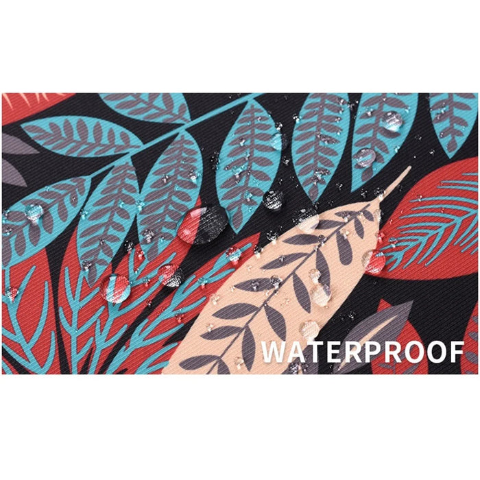 CANVASARTISAN H30-B01 Colorful Big Leaf Pattern 15-inch Zipper Laptop Bag Computer Notebook Carrying Pouch Handbag - Blue - 5