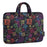 CANVASARTISAN H17-B01 for 13-inch Notebook Colorful Characters Patterned Polyester Carrying Briefcase Shock-Proof Handheld Laptop Handle Bag Protective Sleeve Bag - 3
