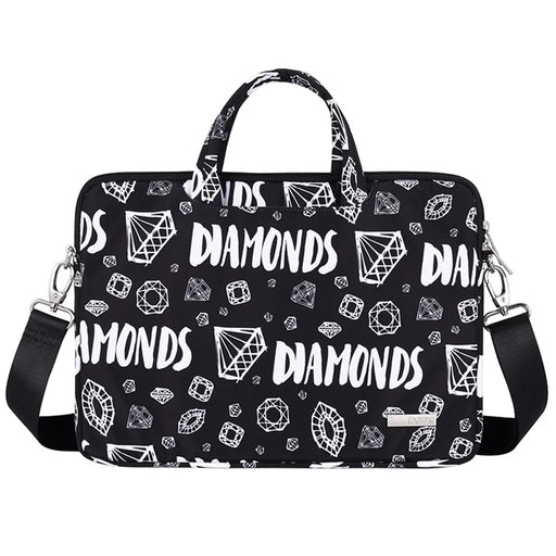 CANVASARTISAN H15-A01 15-inch Lightweight Diamond Pattern Laptop Carrying Bag Storage Sleeve with Shoulder Strap - 1