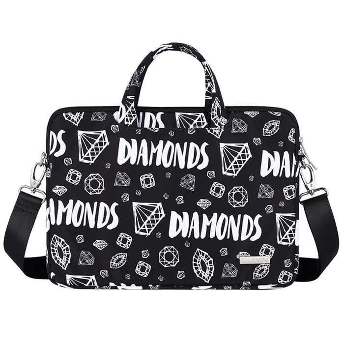 CANVASARTISAN H15-A01 15-inch Lightweight Diamond Pattern Laptop Carrying Bag Storage Sleeve with Shoulder Strap - 1