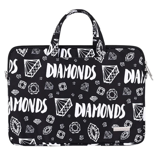 CANVASARTISAN H15-A01 15-inch Lightweight Diamond Pattern Laptop Carrying Bag Storage Sleeve with Shoulder Strap - 2