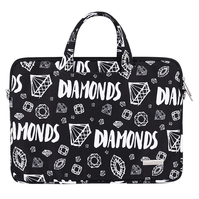 CANVASARTISAN H15-A01 15-inch Lightweight Diamond Pattern Laptop Carrying Bag Storage Sleeve with Shoulder Strap - 2