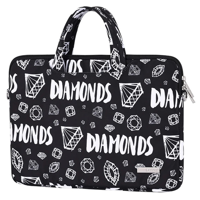 CANVASARTISAN H15-A01 15-inch Lightweight Diamond Pattern Laptop Carrying Bag Storage Sleeve with Shoulder Strap - 3