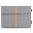 CANVASARTISAN L15-15 13-inch PU Leather Stripe Splicing Canvas Laptop Storage Sleeve Magnetic Flap Envelope Protective Pouch - 1