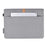 CANVASARTISAN L15-15 13-inch PU Leather Stripe Splicing Canvas Laptop Storage Sleeve Magnetic Flap Envelope Protective Pouch - 4