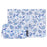 CANVASARTISAN E54-T0111 2Pcs/Set 15-inch Light Blue Flower Pattern Magnetic Flap Envelope PU Laptop Sleeve + Small Bag - 1