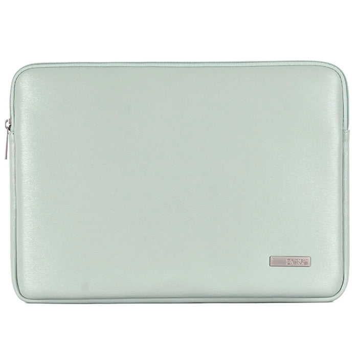 CANVASARTISAN L6-04 for 13-inch Notebook Solid Color Laptop Zippered Protective Bag PU Case with Inner Compartment - Green - 1