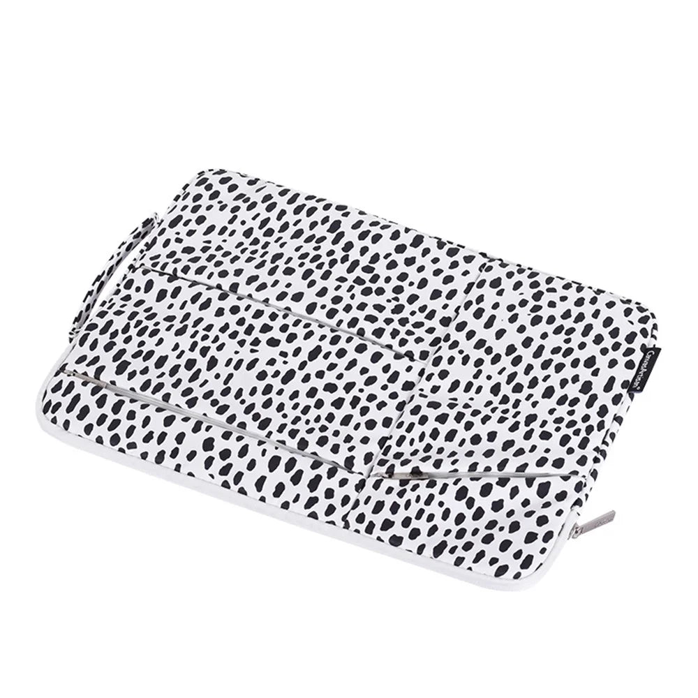 CANVASARTISAN H36-58 Cow Pattern Shockproof Sleeve Bag for 15 inch Laptops Anti-scratch Carry Case with 3 Outer Pouches - 7