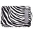 CANVASARTISAN H33-89 Zebra-stripe Pattern Shockproof Carry Case for 15 inch Laptops Scratch Resistant Notebook Sleeve Bag with Handle Strap / Vertical Pouch - 1