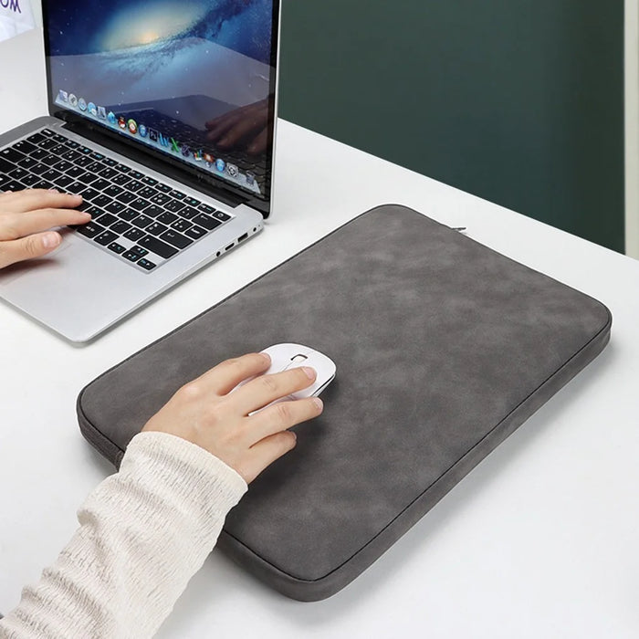 ND12 14.1-15.4 Inch Laptop Sleeve for MacBook Pro Soft Fluff  Lining Anti-scratch Notebook Protective Bag - Yellow - 7