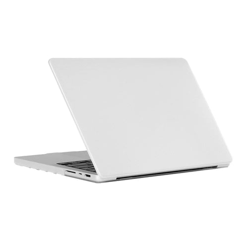 For MacBook Pro 16 inch (2026) A3429 A3428 / (2025) A3186 A3403 / (2024) A2991 / (2023) A2780 / (2021) A2485 Dot Texture Hard Laptop Cover Scratch-Resistant Hardshell Case with Foot Pad - White - 1
