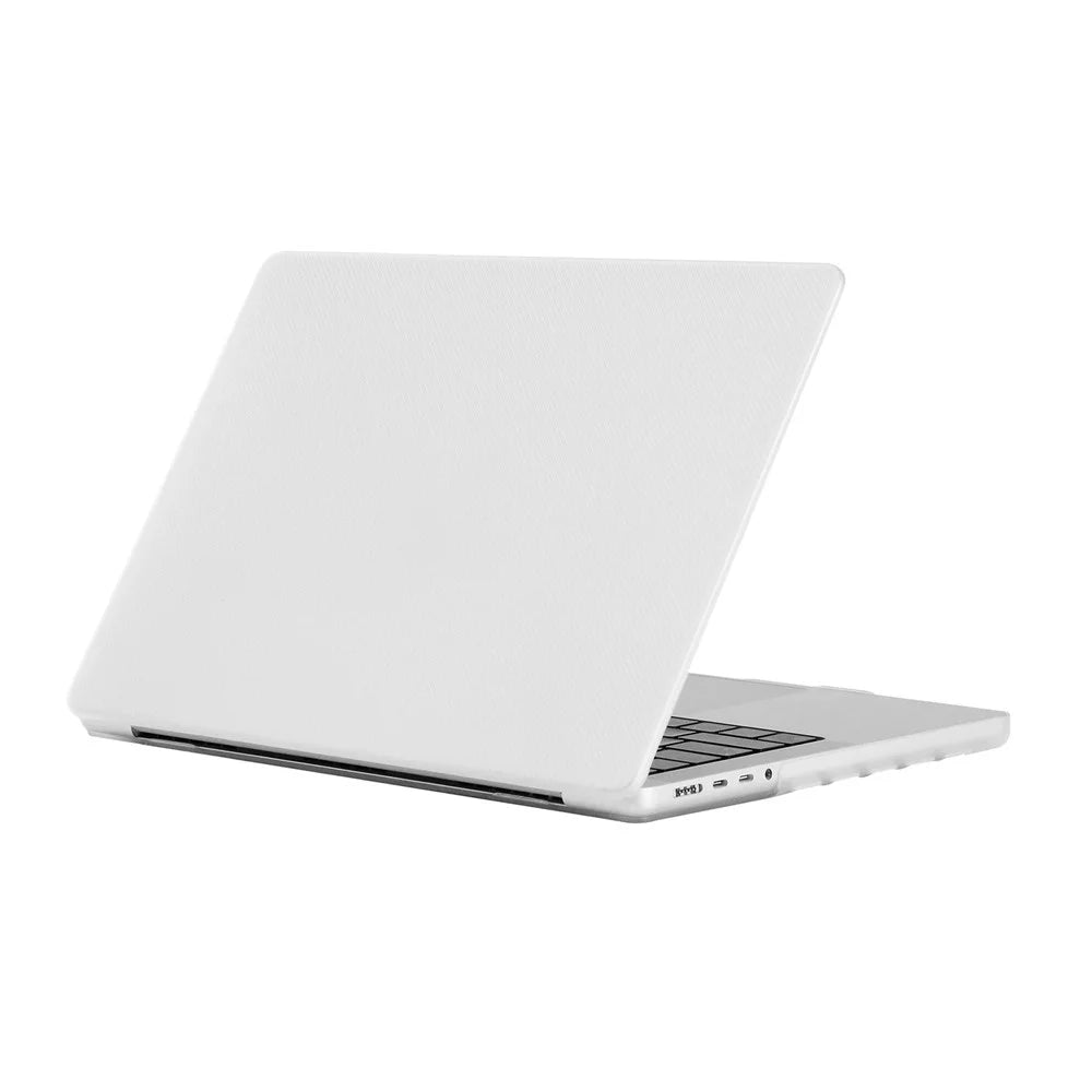 For MacBook Air 13 inch A1932 / A2179 / A2337 Anti-Fingerprint Dot Texture Hard Laptop Cover Shock-Absorbent Anti-Fall Hardshell Case - White - 2
