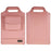 15-inch Laptop Sleeve Case PU Leather Notebook Carrying Case with Adjustable Stand - Pink - 1