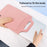 15-inch Laptop Sleeve Case PU Leather Notebook Carrying Case with Adjustable Stand - Pink - 3