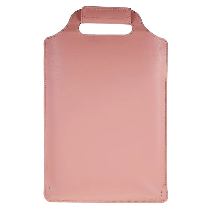 15-inch Laptop Sleeve Case PU Leather Notebook Carrying Case with Adjustable Stand - Pink - 5