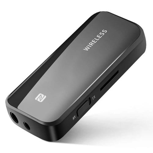 T40 Bluetooth-compatible 5.0 Receiver Push Back Clip Wireless Receiving and Transmitting 2-in-1 Car Adapter for Audio Listening to Music Hands-free Calling - 1