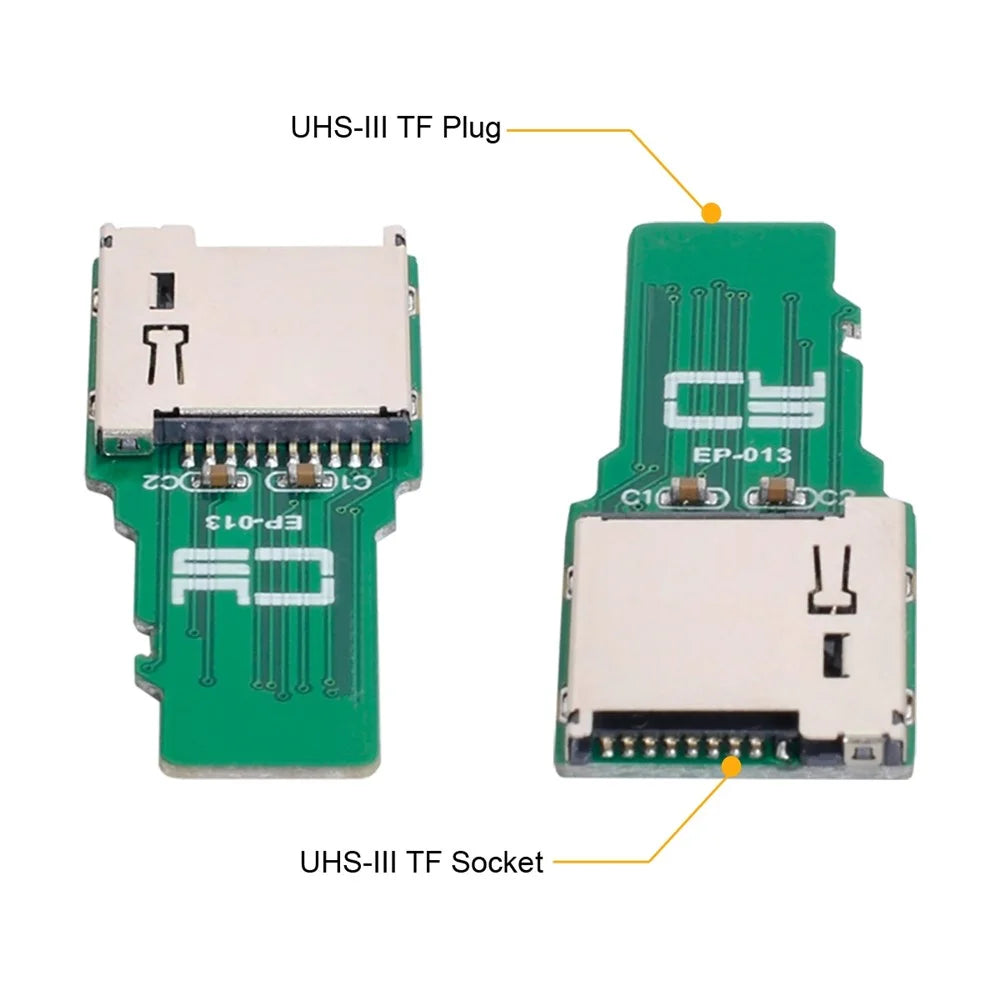 EP-013 TF Card Male to TF Female Adapter PCBA SD/SDHC/SDXC UHS-III Full Speed Extender Connector - 4