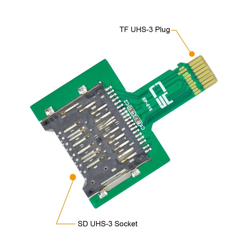 EP-016 TF Male to Female Adapter Extender PCBA SD/SDHC/SDXC UHS-III Connector for GPS, ROCK Pi 4 raspberry Pi SCM Development Board - 5