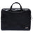 LISEN 11.6 Inch Laptop Bag Business Style PU Leather Laptop Sleeve Case with Handle Strap - Black - 1