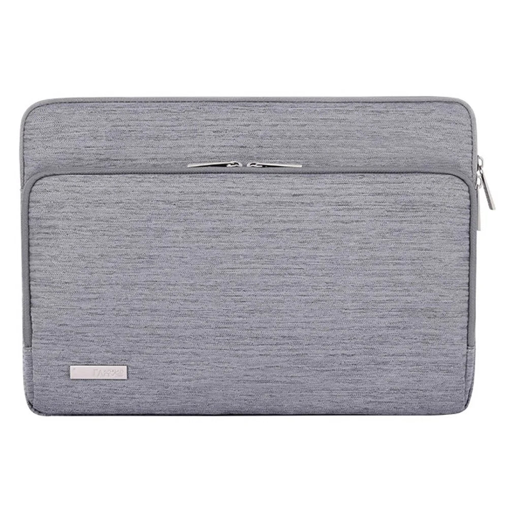 CANVASARTISAN L28-21 15-inch Laptop Sleeve Business Style Shockproof Notebook Carrying Bag - Light Grey - 1