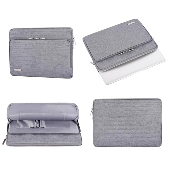 CANVASARTISAN L28-21 Business Style 13-inch Laptop Portable Protective Sleeve Notebook Carrying Case - Light Grey - 6
