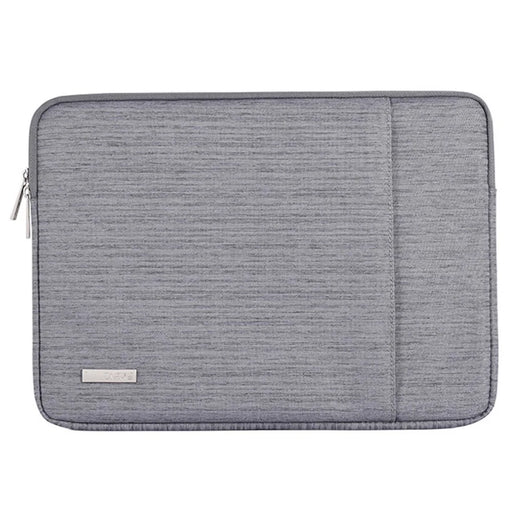 CANVASARTISAN L28-19 14-inch Laptop PC Protective Sleeve Business Style Notebook Zipper Carrying Bag (Horizontal Type) - Grey - 1