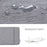 CANVASARTISAN L28-19 14-inch Laptop PC Protective Sleeve Business Style Notebook Zipper Carrying Bag (Horizontal Type) - Grey - 2