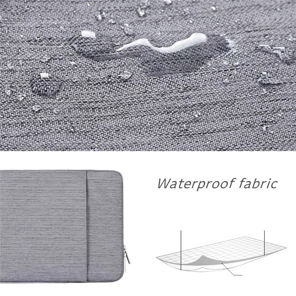 CANVASARTISAN L28-19 11-inch Laptop Bag Business Style Zipper Notebook Protective Sleeve (Horizontal Type) - Grey - 2