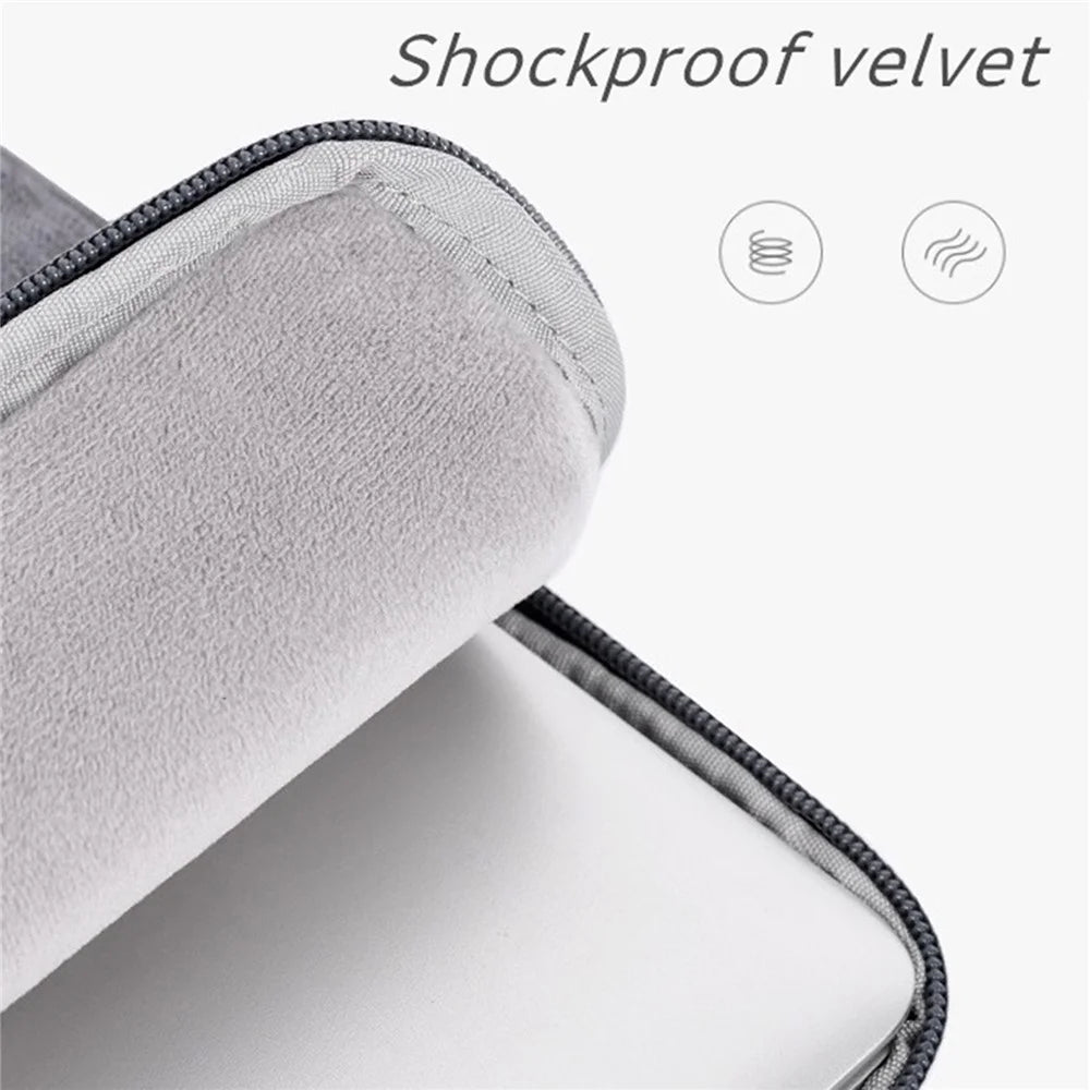 CANVASARTISAN L28-19 12-inch Laptop Protective Sleeve Business Style Notebook Carrying Bag (Horizontal Type) - Grey - 3