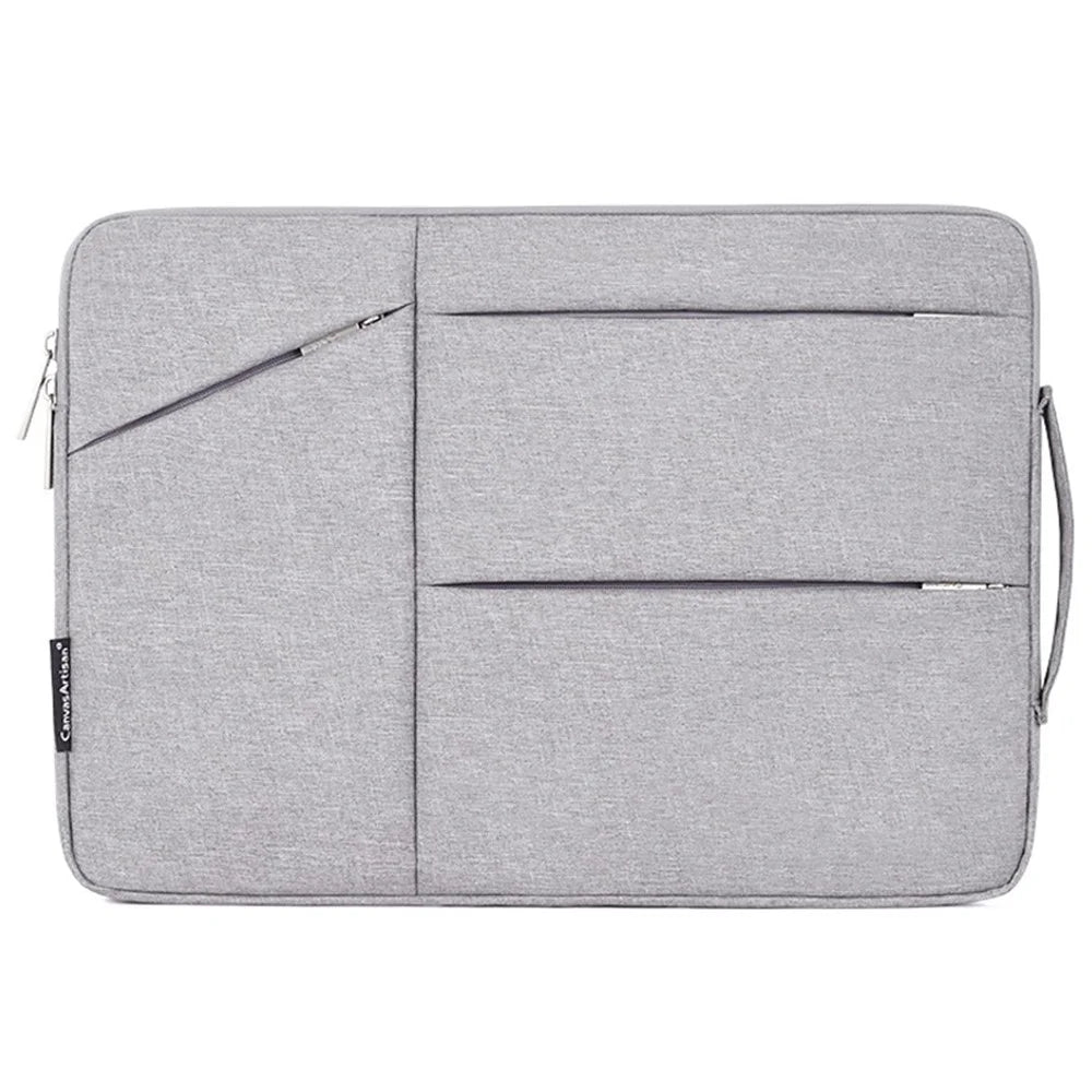 CANVASARTISAN L25-58 15-inch Laptop Protective Sleeve Notebook PC Handbag Carrying Bag - Light Grey - 1