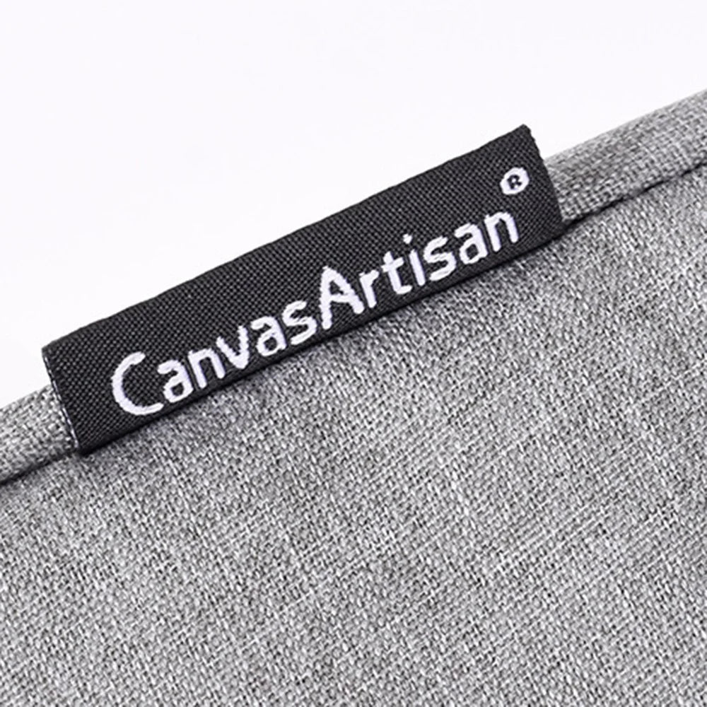 CANVASARTISAN L25-58 15-inch Laptop Protective Sleeve Notebook PC Handbag Carrying Bag - Light Grey - 3