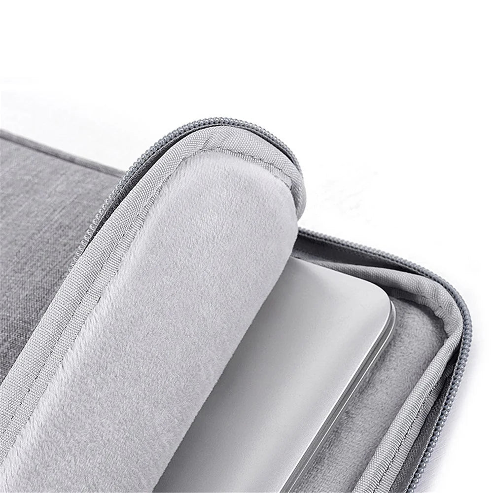 CANVASARTISAN L25-58 15-inch Laptop Protective Sleeve Notebook PC Handbag Carrying Bag - Light Grey - 6