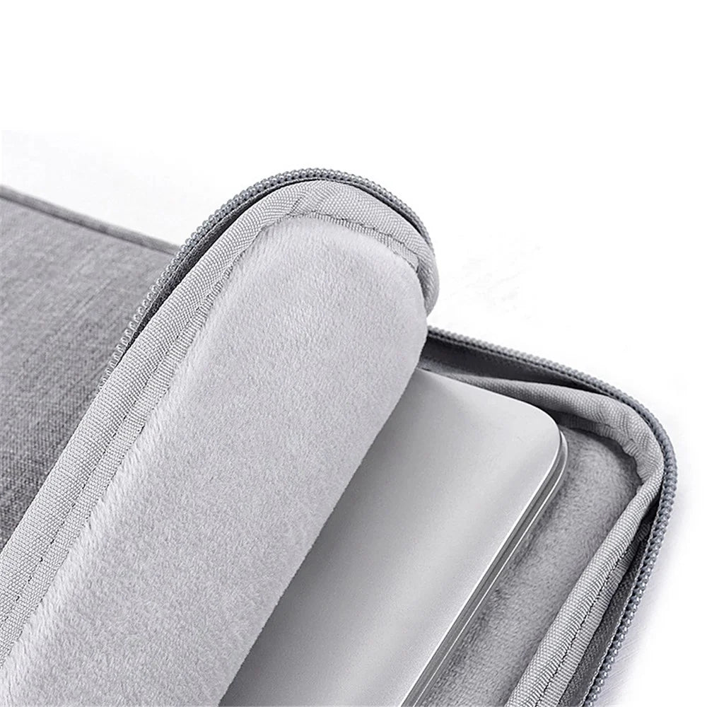 CANVASARTISAN L25-58 14-inch Laptop Bag Soft Liner Zipper Protective Sleeve Notebook Handbag Carrying Case - Light Grey - 6