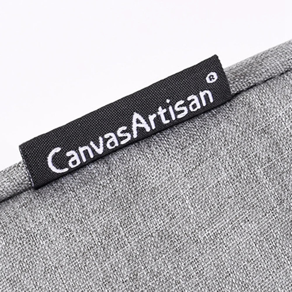 CANVASARTISAN L25-58 11-inch Laptop Briefcase Protective Bag Notebook Computer Handbag with Outer Storage Pockets - Light Grey - 3