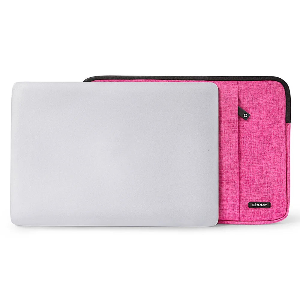 OKADE T40 11.6''-12'' Large Notebook Computer Case Bag Laptop Tablet Sleeve Portable Protection Cover - Rose - 4